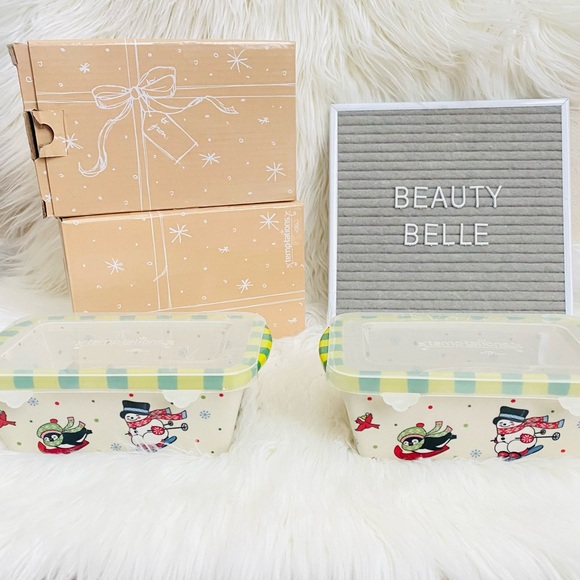 Temptations Christmas ceramic bake dishes with lids - Picture 8 of 8